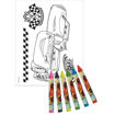 Picture of CARS STICKERS & COLOURING SET X500
